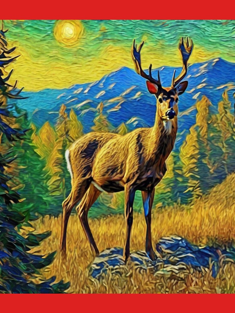"Majestic Deer in the Montana Wilderness" by Artisticanvas T-Shirts, Hoodie, Sweatshirt | BlankRebels.com (Image 3)