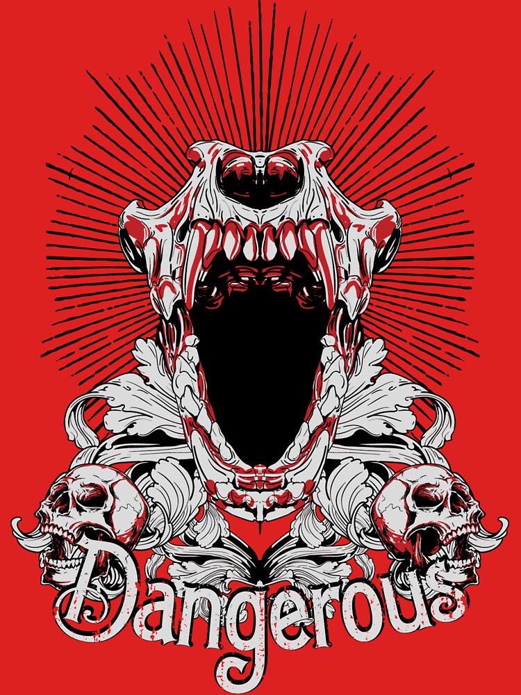 "Dangerous" - graphic design art by Aiden93 T-Shirts, Hoodie, Sweatshirt | BlankRebels.com (Image 3)