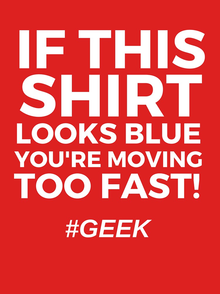 Red Blue Science Geek Shirt - Physics Science Geek T-Shirt by NativOrganics Hoodie, Sweatshirt | BlankRebels.com (Image 3)