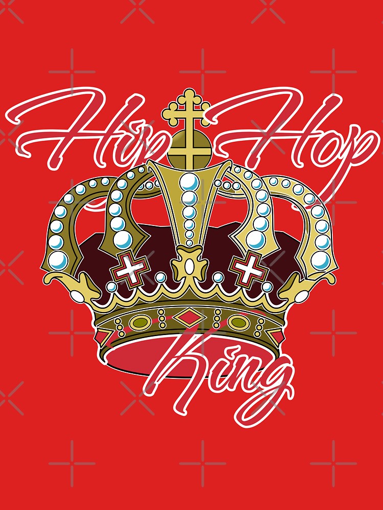 Hip Hop King & Crown - Red - by onjcdesign T-Shirts, Hoodie, Sweatshirt | BlankRebels.com (Image 3)