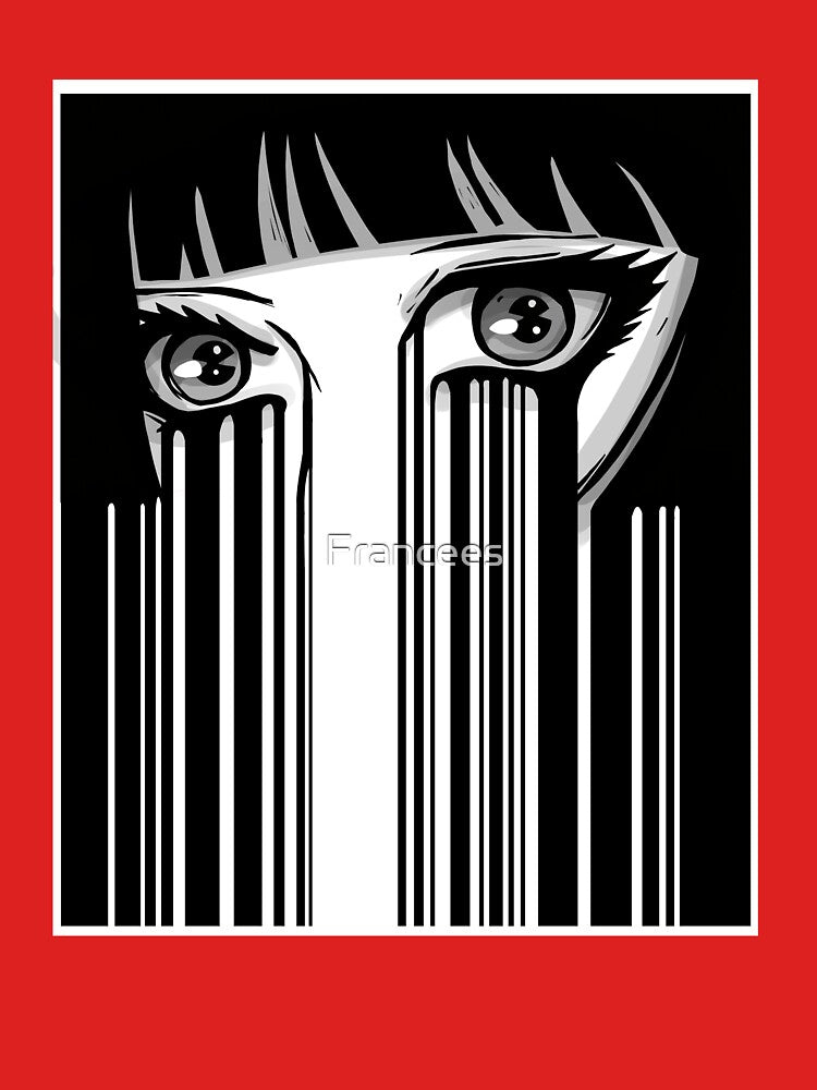 Anime eyes Japan barcode by Fran Fryberg T-Shirts, Hoodie, Sweatshirt | BlankRebels.com (Image 3)