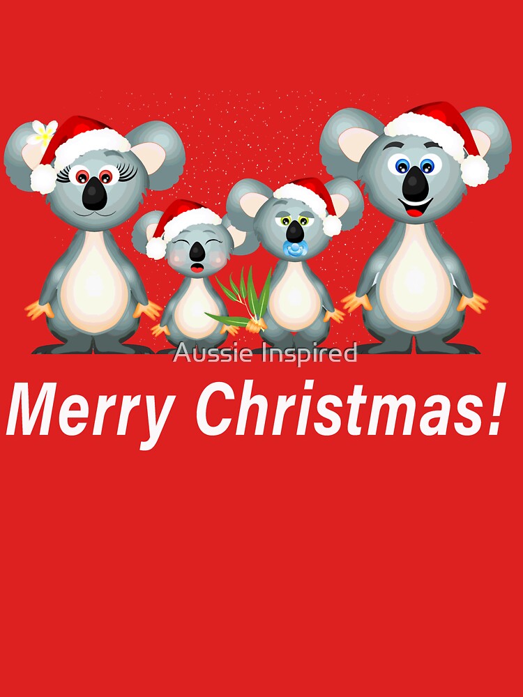Merry Christmas - Koala Australian Theme by Aussie Inspired T-Shirts, Hoodie, Sweatshirt | BlankRebels.com (Image 3)