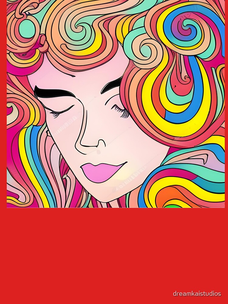 Hippie Trippy Woman by dreamkaistudios T-Shirts, Hoodie, Sweatshirt | BlankRebels.com (Image 3)