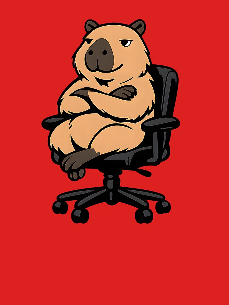Office Chill Capybara by KawaiiOrbit T-Shirts, Hoodie, Sweatshirt | BlankRebels.com (Image 3)