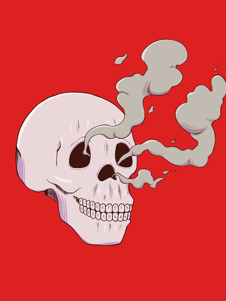 Smoky Skull by lutfimnr T-Shirts, Hoodie, Sweatshirt | BlankRebels.com (Image 3)
