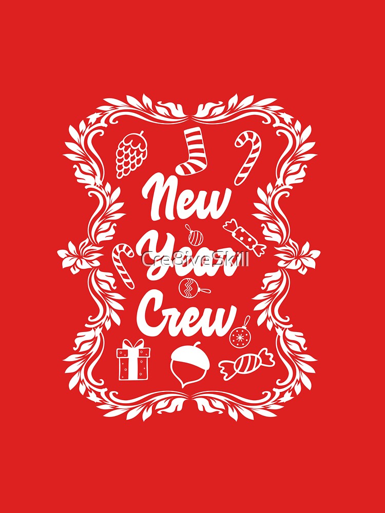Floral Happy New Year Crew by Cre8iveSkill T-Shirts, Hoodie, Sweatshirt | BlankRebels.com (Image 3)