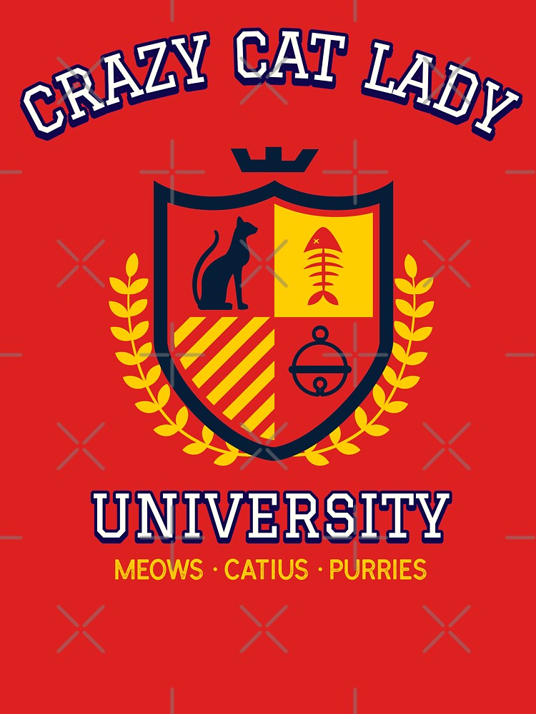 Crazy Cat Lady University by darikamc T-Shirts, Hoodie, Sweatshirt | BlankRebels.com (Image 3)