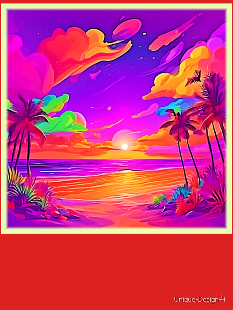 Vibrant Tropical Sunset by Health And Fitness Posts e-Store T-Shirts, Hoodie, Sweatshirt | BlankRebels.com (Image 3)