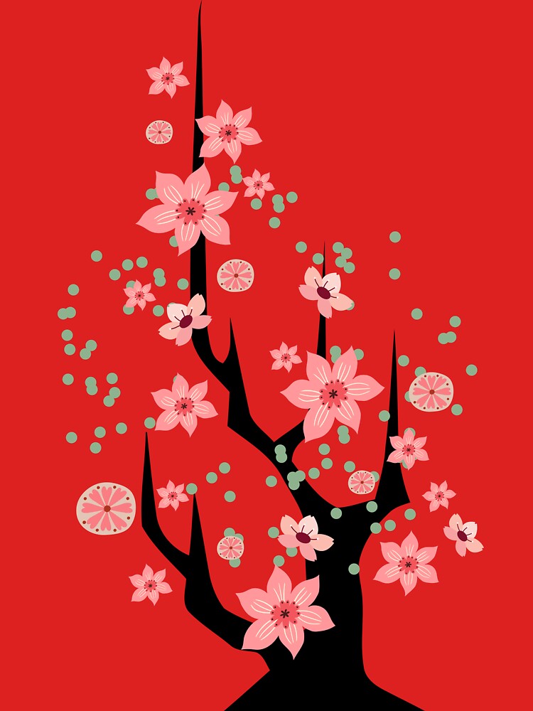 Floral Tree Nature Collage by Sachie's Studio T-Shirts, Hoodie, Sweatshirt | BlankRebels.com (Image 3)