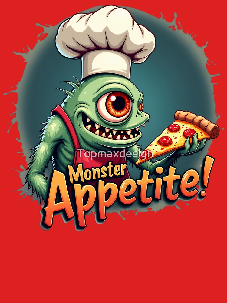 Monster Pizza Appetite by Topmaxdesign T-Shirts, Hoodie, Sweatshirt | BlankRebels.com (Image 3)