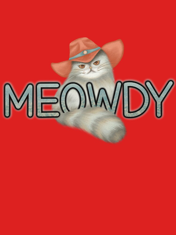 Cute hand drawn Meowdy Cat Cowboy Howdy Cat Meme by ngamsupsiri T-Shirts, Hoodie, Sweatshirt | BlankRebels.com (Image 3)