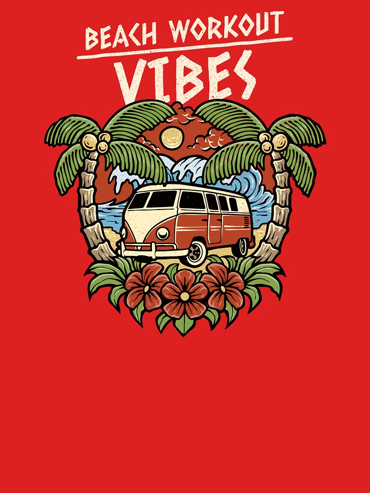 Beach workout vibes by 4ozstore T-Shirts, Hoodie, Sweatshirt | BlankRebels.com (Image 3)