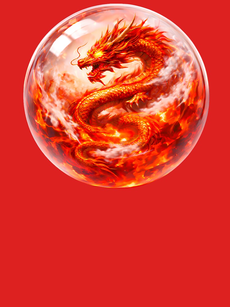 Fire Dragon Crystal Orb – Symbol of Power and Awakening by Dragon-Samurai T-Shirts, Hoodie, Sweatshirt (Image 3)