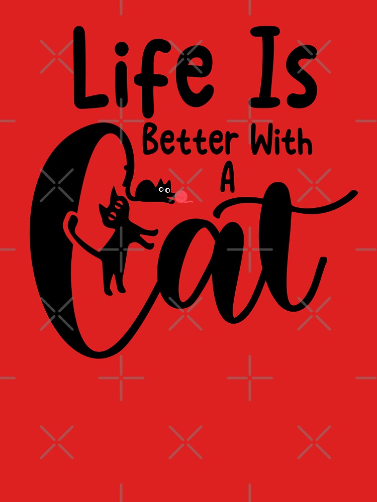 life is better with a cat classic tshirt by anandsiva2703 Hoodie, Sweatshirt | BlankRebels.com (Image 3)