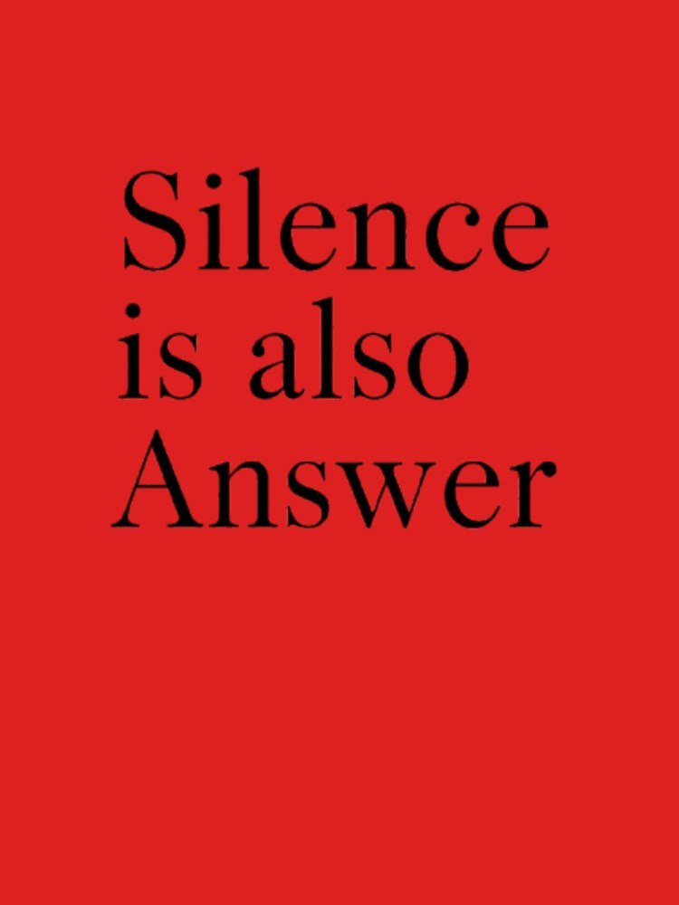 Silence Speaks Minimal Quote Shirt by CleanInkStudio Hoodie, Sweatshirt | BlankRebels.com (Image 3)
