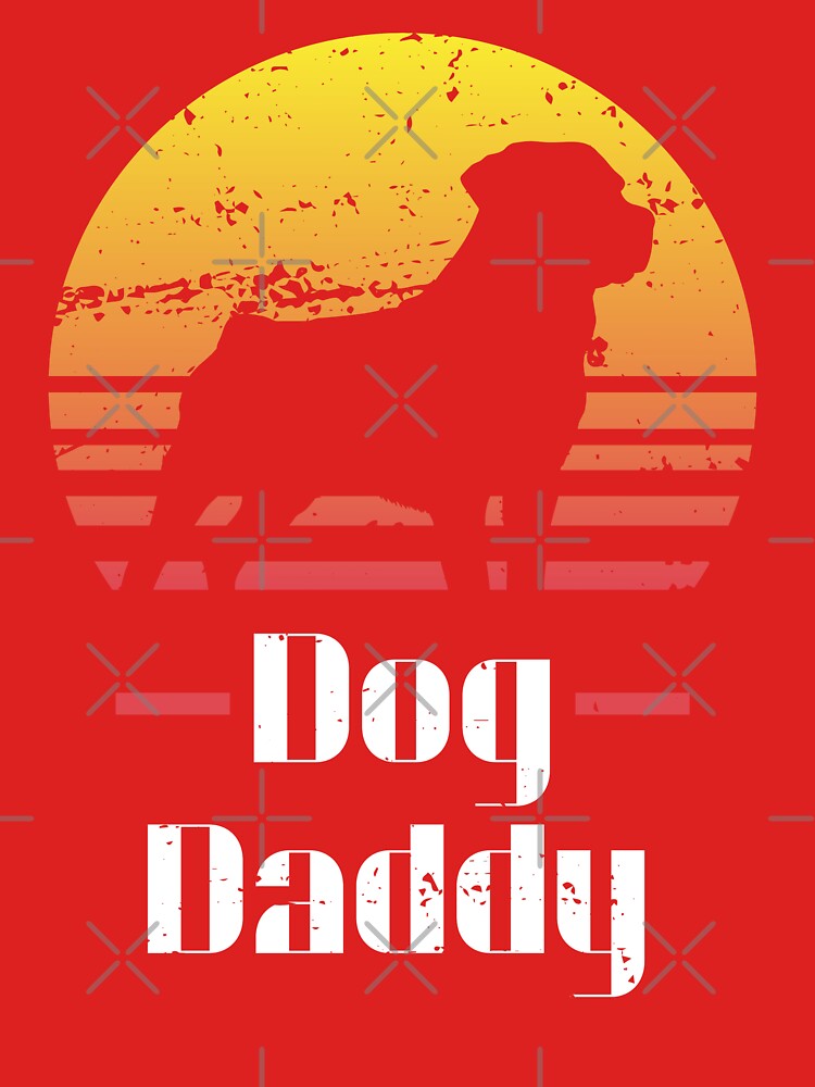 Dog Daddy Vintage Eighties Style Dog Retro Distressed by CCey T-Shirts, Hoodie, Sweatshirt | BlankRebels.com (Image 3)