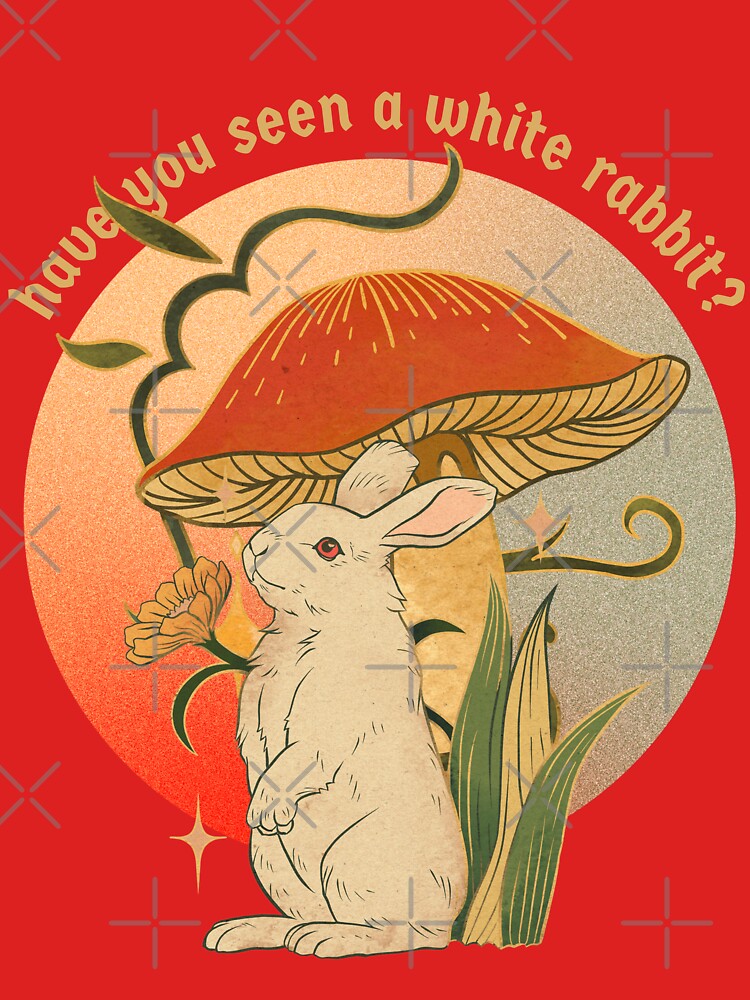 Vintage Cottagecore White Rabbit by soulfulprintss8 T-Shirts, Hoodie, Sweatshirt | BlankRebels.com (Image 3)