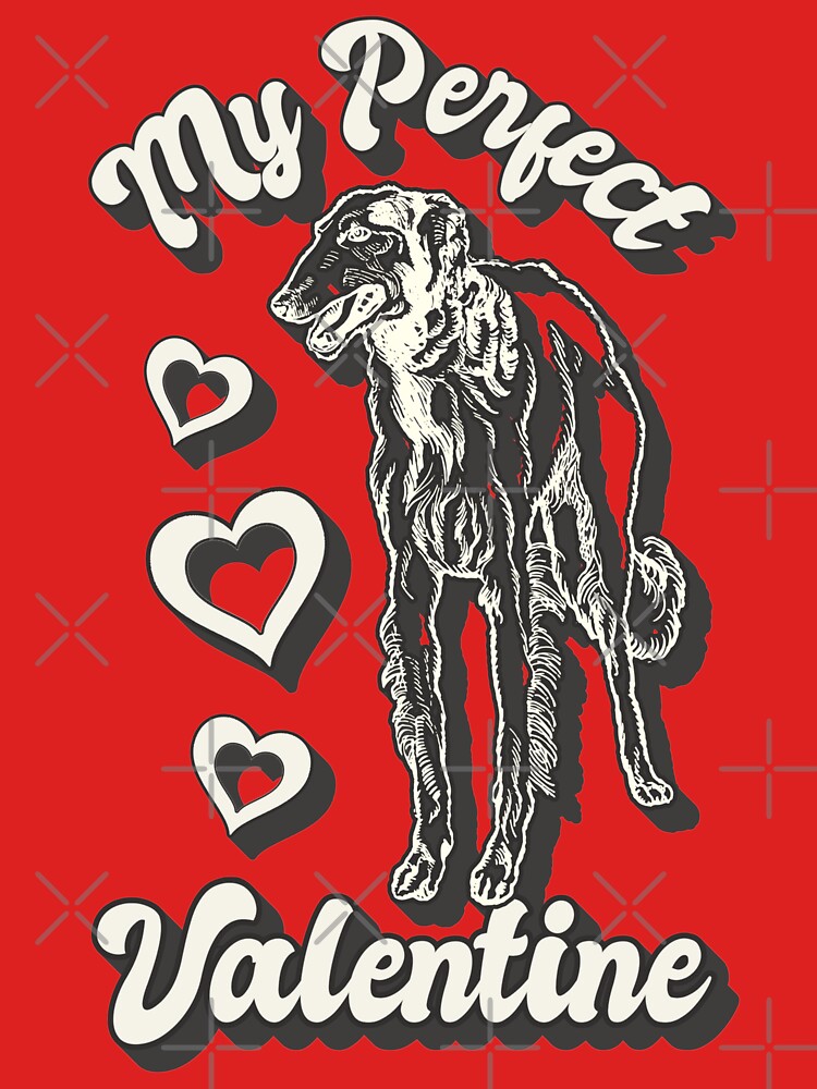 My Perfect Hound Valentine, Fun Valentines Design For Dog Animal Lovers by TrulyEpoque T-Shirts, Hoodie, Sweatshirt (Image 3)