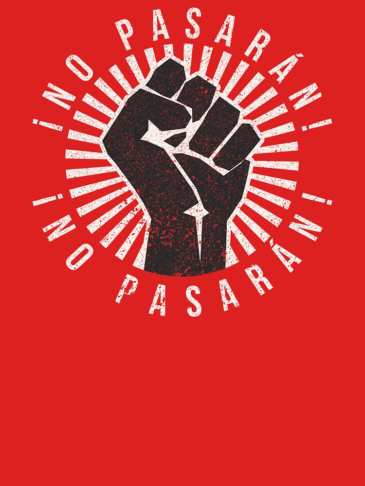 No Pasaran (vintage/distressed) by Texterns T-Shirts, Hoodie, Sweatshirt | BlankRebels.com (Image 3)