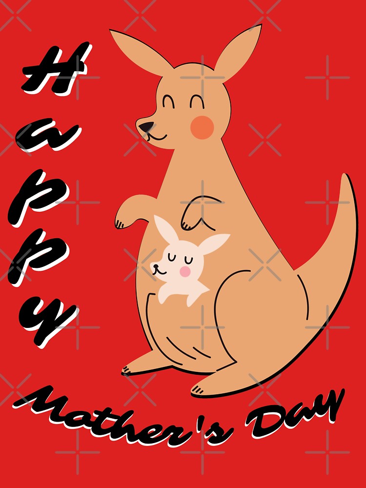 Kangaroo Mom and cub | Mother's Day by pod-plus-plus T-Shirts, Hoodie, Sweatshirt | BlankRebels.com (Image 3)