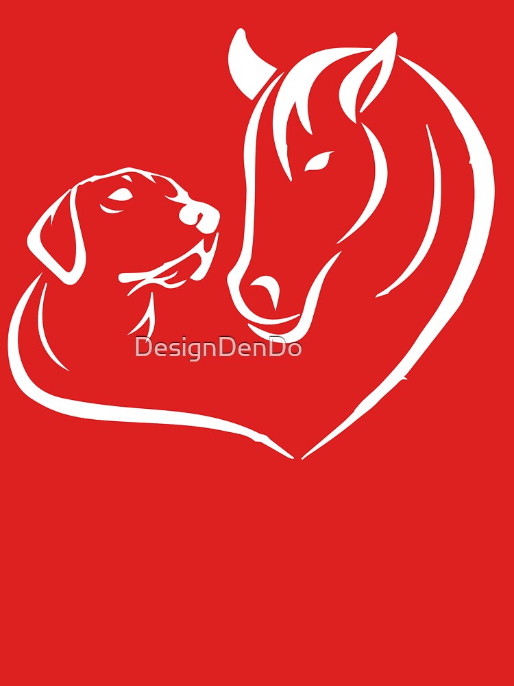 Horse Dog Lover, Dog Lover Gift, Heart Dog Horse, Dog Lover, Pet Lover, Animal Lover by DesignDenDo ⭐⭐⭐⭐⭐... (Image 3)