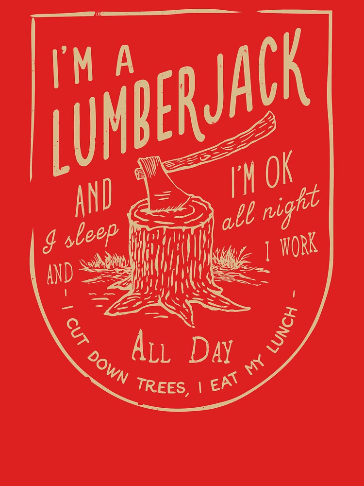 THE LUMBERJACK SONG by pdism T-Shirts, Hoodie, Sweatshirt | BlankRebels.com (Image 3)