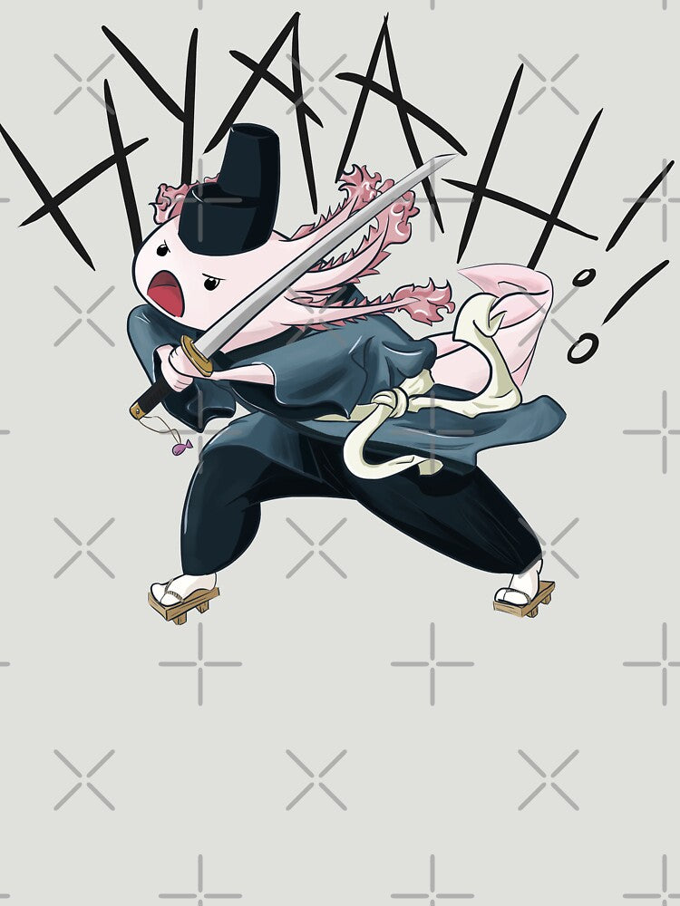 Axolotl with Katana by Shinchiller T-Shirts, Hoodie, Sweatshirt | BlankRebels.com (Image 3)