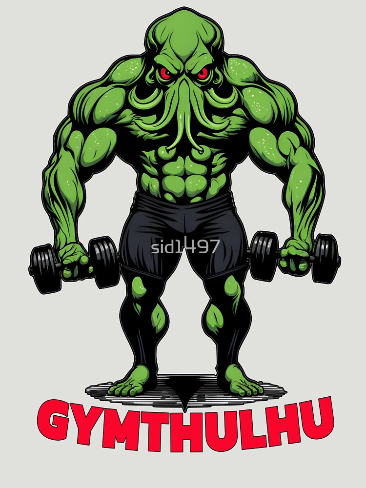 Cthulhu gym by SidTastic T-Shirts, Hoodie, Sweatshirt | BlankRebels.com (Image 3)