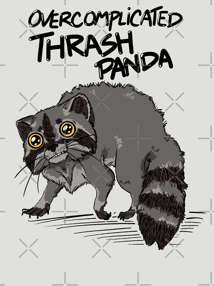 Overcomplicated TRASH panda by LindyMakesArt T-Shirts, Hoodie, Sweatshirt | BlankRebels.com (Image 3)