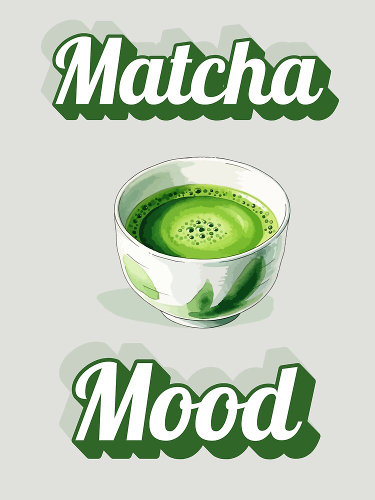 Matcha Mood – Green Tea Lover Shirt by Kasad Hoodie, Sweatshirt | BlankRebels.com (Image 3)
