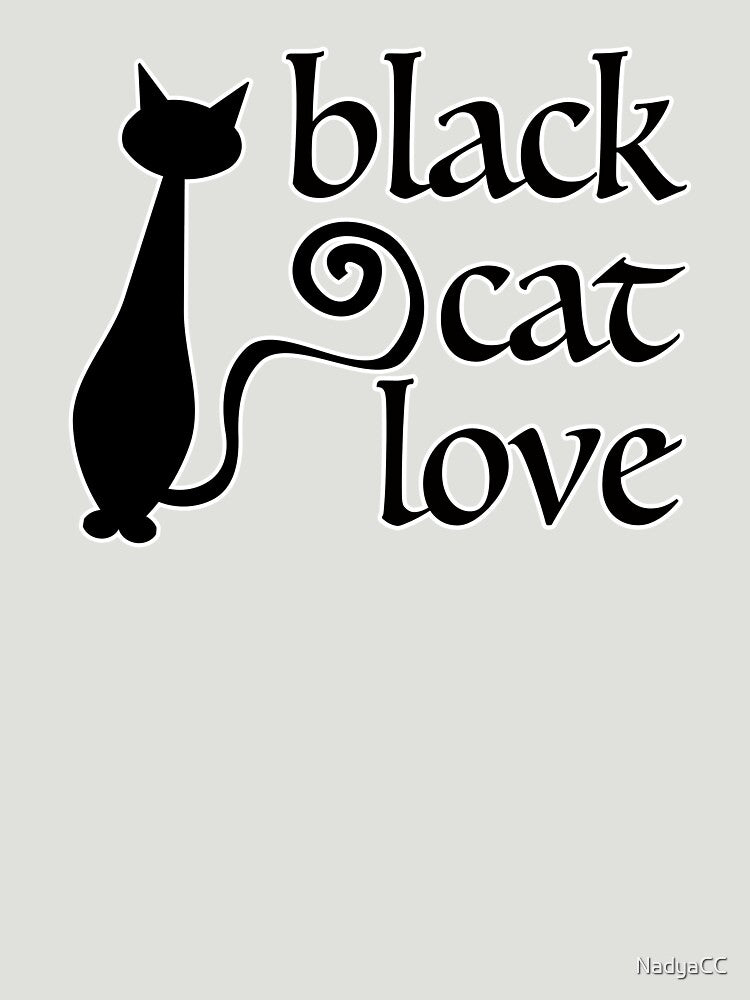 Black Cat Love by NadyaCC T-Shirts, Hoodie, Sweatshirt | BlankRebels.com (Image 3)
