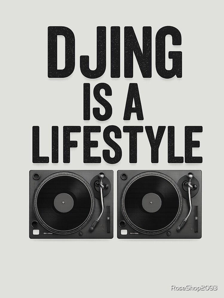 A DJ T-shirt by RoseShop2093