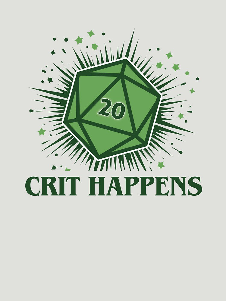 Crit Happens (green) by SteveesArt T-Shirts, Hoodie, Sweatshirt | BlankRebels.com (Image 3)