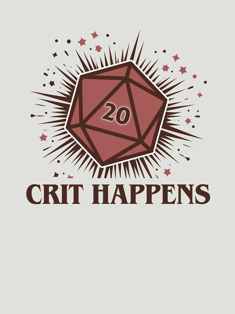 Crit Happens (red) by SteveesArt T-Shirts, Hoodie, Sweatshirt | BlankRebels.com (Image 3)
