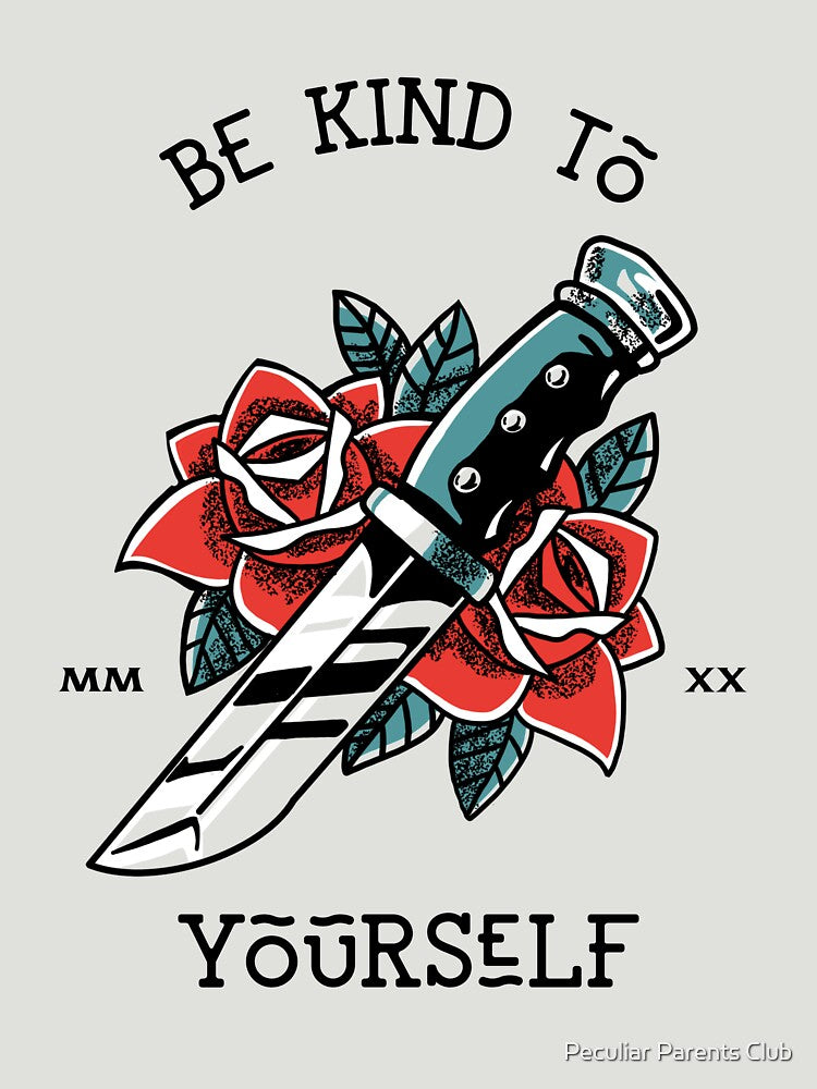 Vintage Tattoo - Be Kind To Yourself by Peculiar Parents Club T-Shirts, Hoodie, Sweatshirt | BlankRebels.com (Image 3)