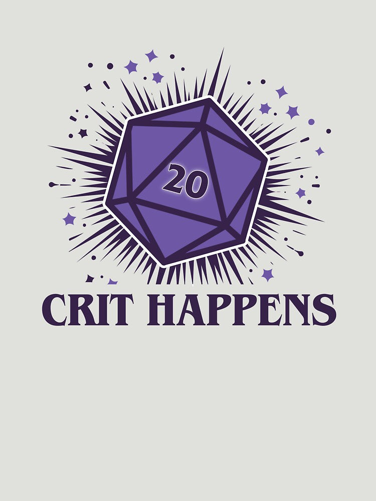 Crit Happens (purple) by SteveesArt T-Shirts, Hoodie, Sweatshirt | BlankRebels.com (Image 3)