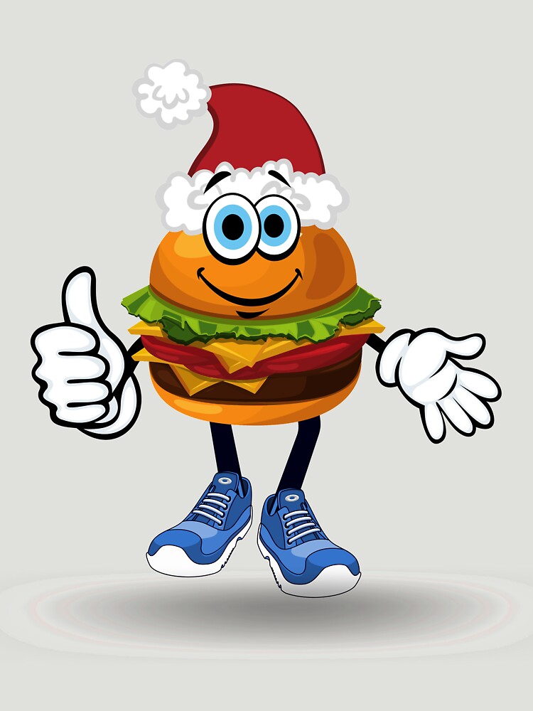 Burger Lovers - Funny Santa by Calakan T-Shirts, Hoodie, Sweatshirt | BlankRebels.com (Image 3)