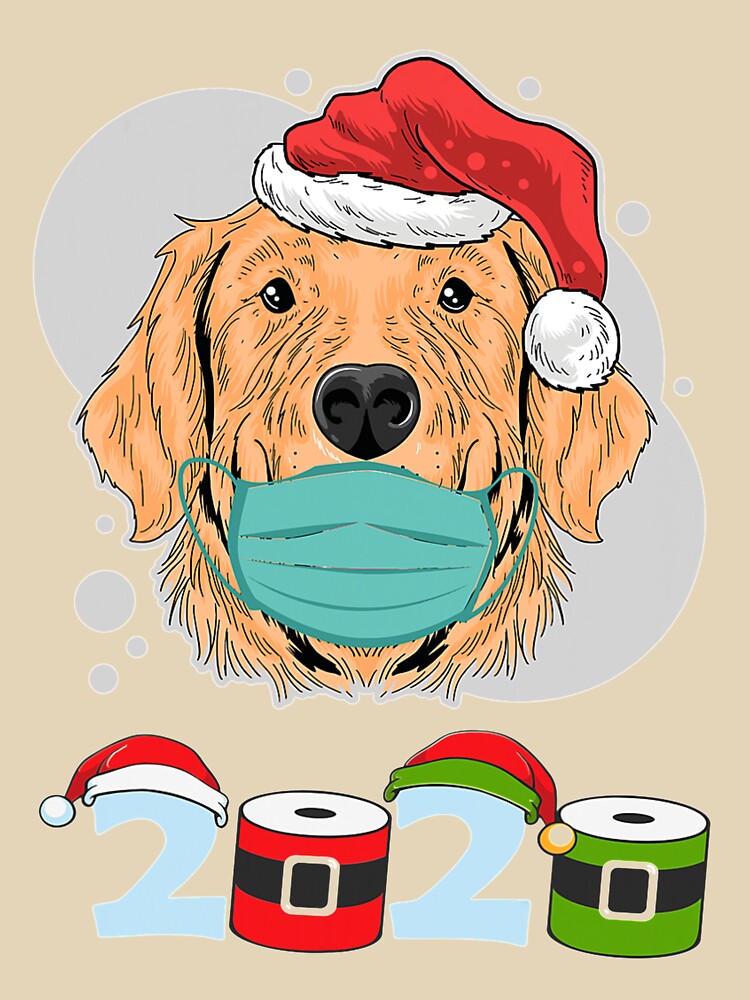Christmas Puppy Golden Retriever Mask Dog Lovers by NiceStore095 T-Shirts, Hoodie, Sweatshirt | BlankRebels.com (Image 3)