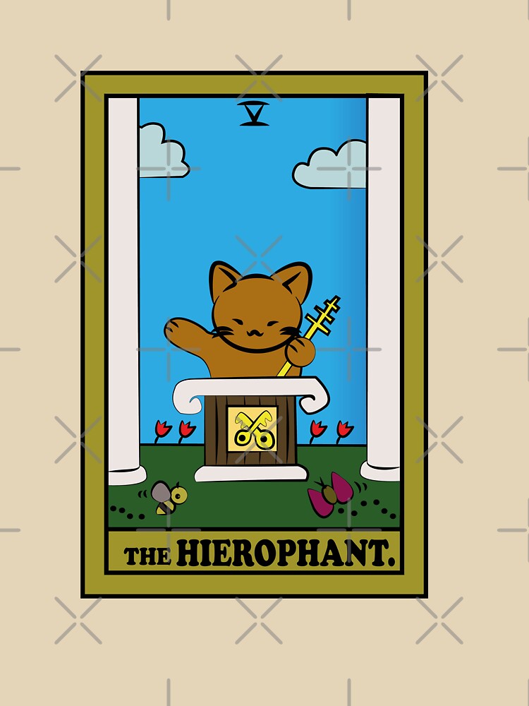 TAROT CARDS | THE HIEROPHANT. | CAT by FalconLifeStore T-Shirts, Hoodie, Sweatshirt | BlankRebels.com (Image 3)