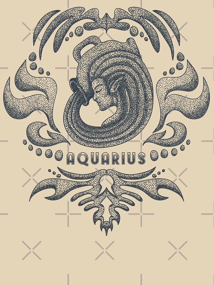 AQUARIUS | ZODIAC SIGN by PSYNOVA T-Shirts, Hoodie, Sweatshirt | BlankRebels.com (Image 3)