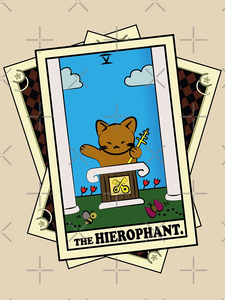 TAROT CARDS DECK | THE HIEROPHANT. | FORTUNE CAT by FalconLifeStore T-Shirts, Hoodie, Sweatshirt | BlankRebels.com (Image 3)