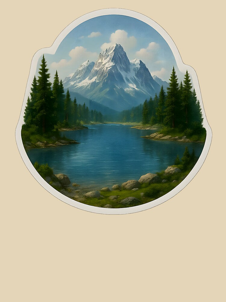 Mountain Lake View by Yomere T-Shirts, Hoodie, Sweatshirt | BlankRebels.com (Image 3)