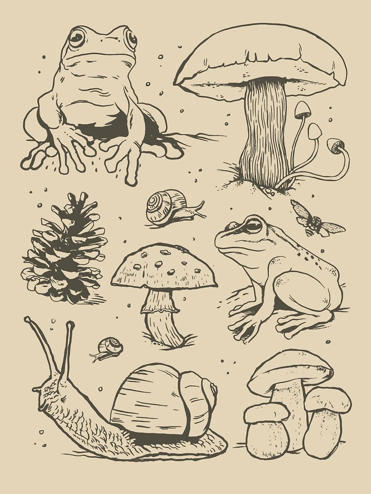 Cottagecore aesthetics for people who love frogs and nature. by Barb  Hamilton ⭐⭐⭐⭐⭐ T-Shirts, Hoodie, Sweatshirt (Image 3)
