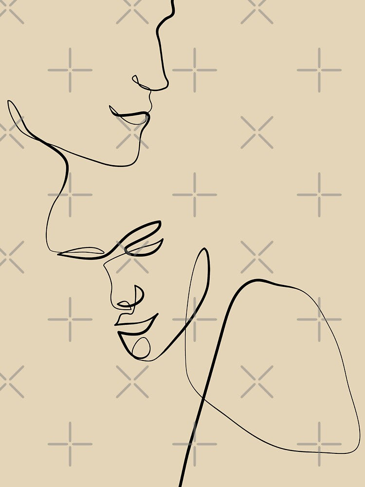 The Lovers - Minimal line art by InspiRin T-Shirts, Hoodie, Sweatshirt | BlankRebels.com (Image 3)