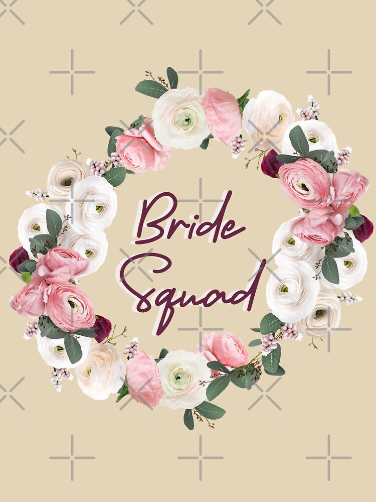 Bride squad by HappyPrints ⭐⭐⭐⭐⭐ T-Shirts, Hoodie, Sweatshirt | BlankRebels.com (Image 3)