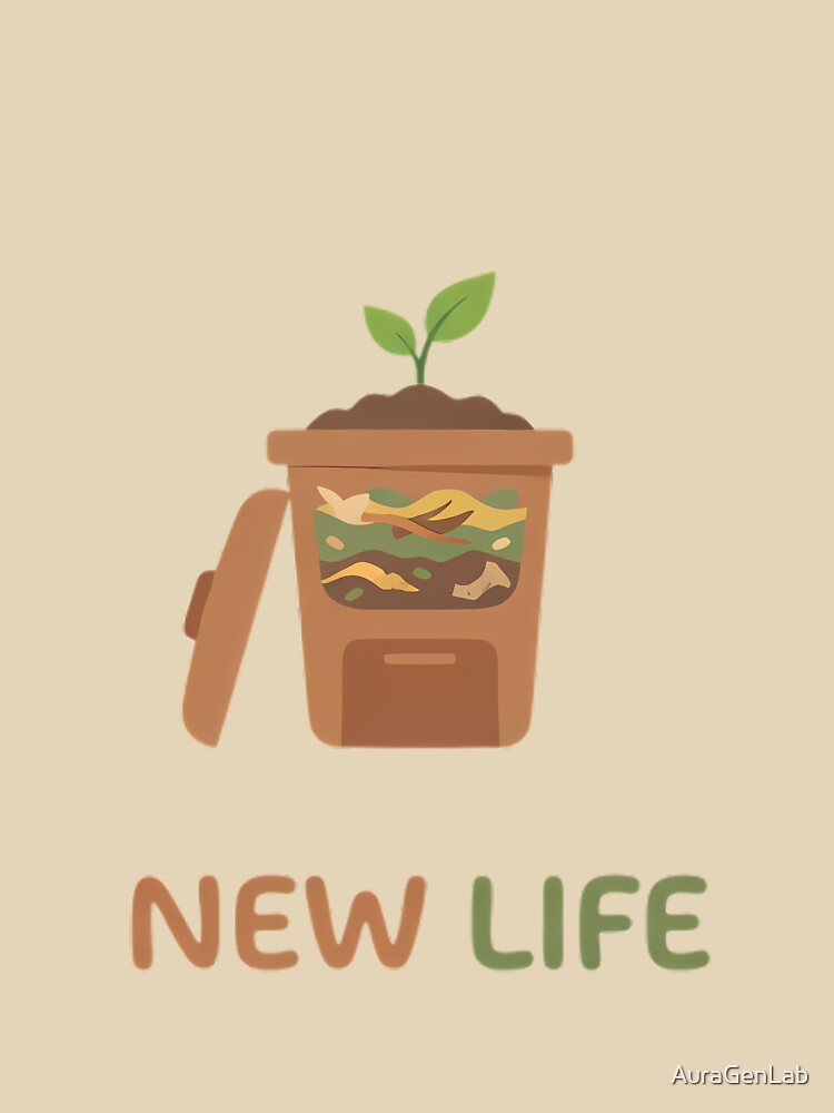 Sprouting Compost Icon by AuraGenLab T-Shirts, Hoodie, Sweatshirt | BlankRebels.com (Image 3)