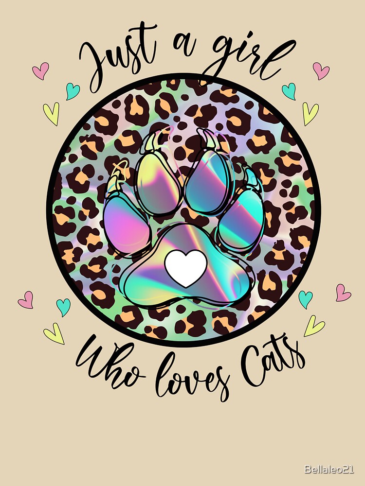 Just a Girl who loves Cats by Bellaleo21 T-Shirts, Hoodie, Sweatshirt | BlankRebels.com (Image 3)