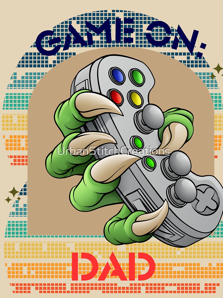 Game On: Dad Gamer Dad Birthday by UrbanStitchCreations T-Shirts, Hoodie, Sweatshirt | BlankRebels.com (Image 3)