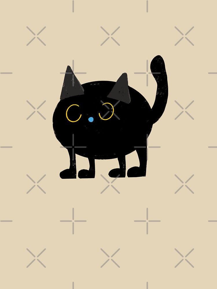 Halloween Cute Kawaii Black Cat Purple Lilac by susycosta T-Shirts, Hoodie, Sweatshirt | BlankRebels.com (Image 3)