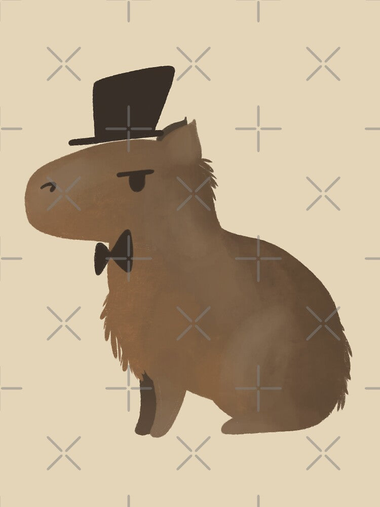 Fancy Capybara by lilacfeathers T-Shirts, Hoodie, Sweatshirt | BlankRebels.com (Image 3)